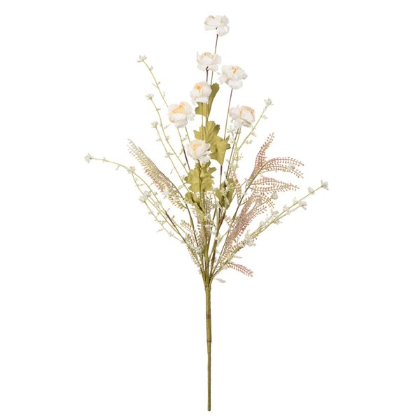 Цветок искусственный Гвоздика полевая 600мм кремовый