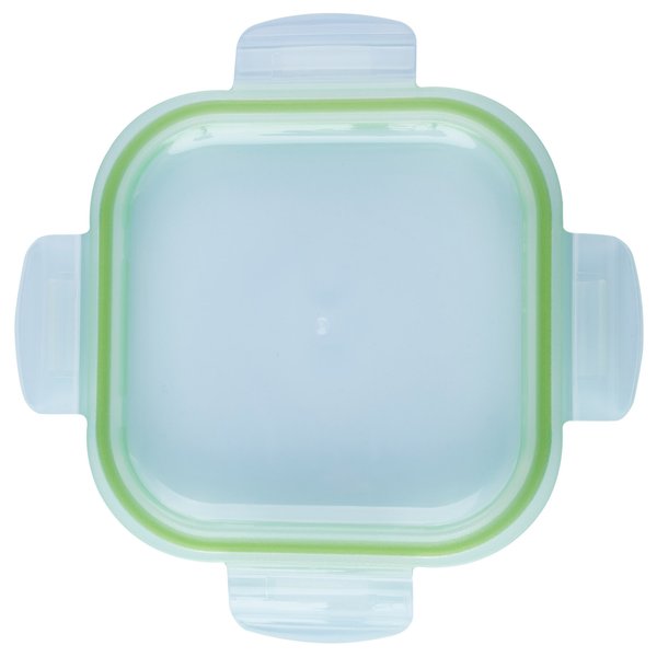 Контейнер Appetite 520мл стекло, крышка пластик, квадратный, зеленый