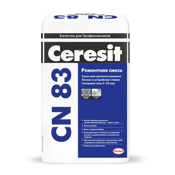 Раствор ремонтный для полов Ceresit CN 83 (25кг)