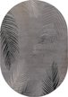 Ковер LIMAN F167 - GRAY-D.GREEN ОВАЛ 0,8x1,5м