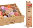 Набор разделителей для ящиков Valiant 37х7см Drawer Organizers соты 8шт,ПП,бежевый