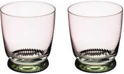 Набор стаканов Lefard Twist&Shine Green 360мл 2шт низкие, стекло