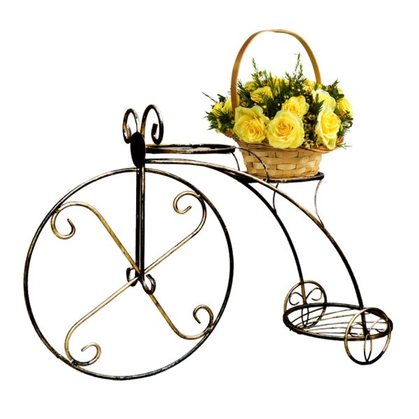 Подставка Классика велосипед на 3 цветка 71-053