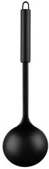 Половник Mallony Classico Nero 34х9,5см черный, нерж.сталь