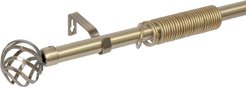 Карниз раздвижной метал одинарный 160-300см Ст.золото (D22/25)