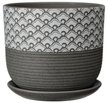Горшок керамический Хоккайдо серый бук 2,9л d18,7h15,6