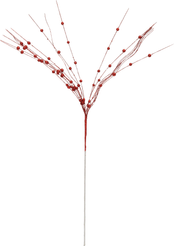Ветка декоративная 77х5см красный SYSDH-A3025171