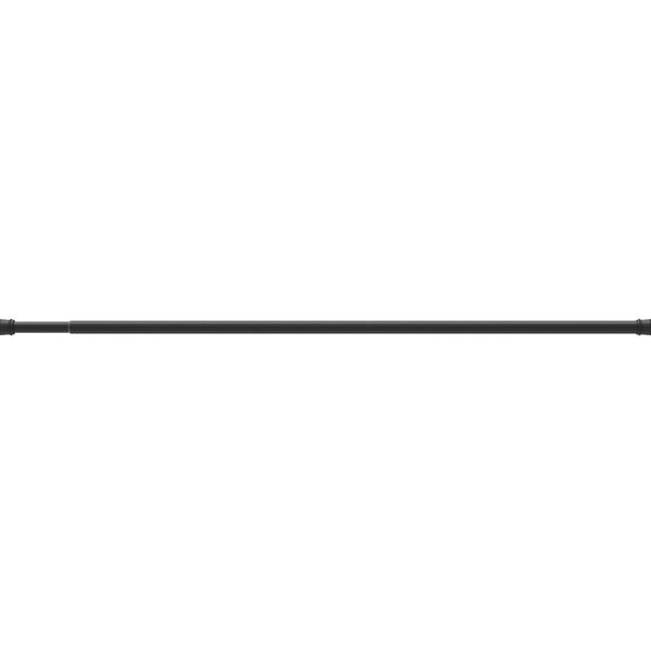 Карниз для ванной Milardo 110-200см прямой раздвижной, черный арт.013A200M15