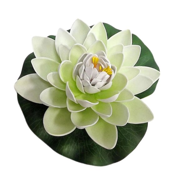 Растение декоративное Водная лилия d14,5см белый