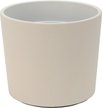 Кашпо бетонное Замша d18см h16см v2,7л, кедр, белый