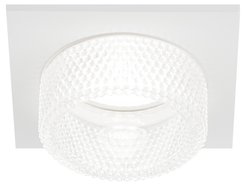 Светильник встраиваемый декоративный ЭРА DK110 WH/CL MR16 GU5.3 белый прозрачный