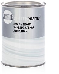 Эмаль ПФ-115 СТАНДАРТ полуматовая белая (0,8кг)