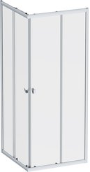 Ограждение душевое AM.PM Sunny 80x80см W87G-403-8080-MT стекло прозрачное, профиль серебро