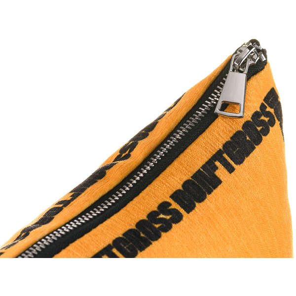 Подушка декоративная Don`t cross 40х40см на молнии, цвет оранжевый, черный