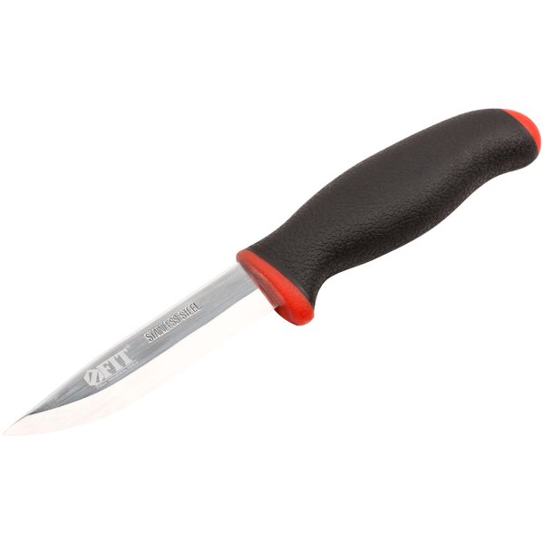 Нож строительный Fit прорезиненная ручка