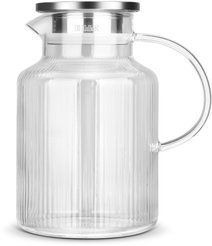 Кувшин Taller Розмари 2л стекло, крышка-фильтр нерж.сталь