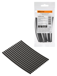 Набор клеевых трубок термоусаживаемых TDM черный 2,4/0,8 100мм 14шт