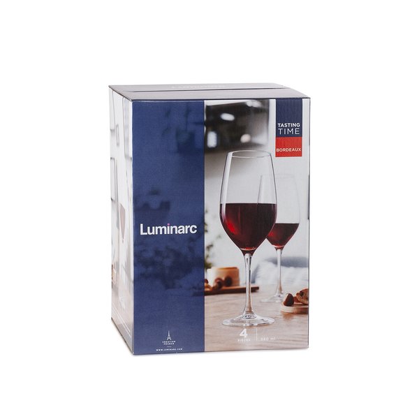 Набор бокалов д/красного вина Luminarc Tasting time Бордо 4шт 580мл стекло