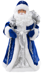 Фигурка Дед Мороз В синей шубке 20,5x12,5x41,5см 88460
