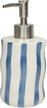 Дозатор для жидкого мыла Zenfort Ривьера, керамика, синяя полоска