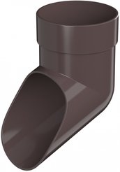 Слив трубы ТН ОПТИМА темно-коричневый