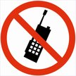 Табличка Пользоваться телефоном запрещено 100х100мм