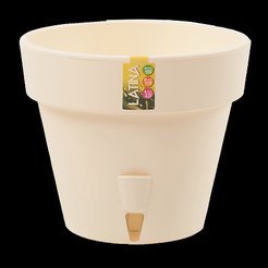 Горшок пластиковый Латина d20см h17,5см v3,7л крем