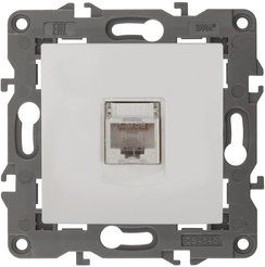 Розетка RJ45 Elegance белая