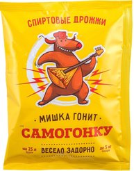 Дрожжи спиртовые Мишка гонит Самогонку 100г
