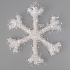 Украшение Снежинка 20см белый ПЭ SYXHP-2625005
