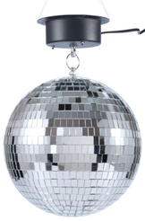 Дискошар зеркальный 20см, с мотором, шнур 2м, SYJMQ-0423002