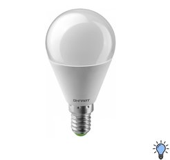 Лампа ОНЛАЙТ 90 460 шар OLL-G45-15-230-6.5K-E14-FR