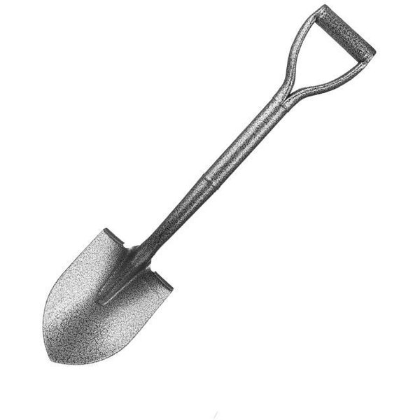 Лопата саперная MINI Урожайная сотка с цельнометаллическим черенком V-образной ручкой