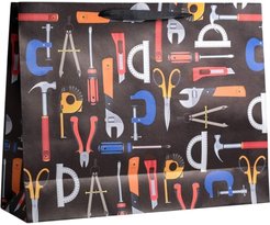 Пакет подарочный крафтовый 40х31х11,5см Happy birthday