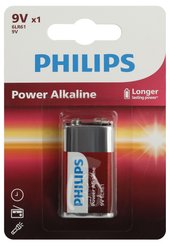 Батарейка алкалиновая Philips Power крона 1шт