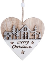 Украшение из дерева сердце 10см SYMZPA-442122