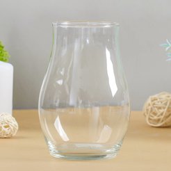 Ваза стеклянная Саманта-2 средняя 15,5х11см 0,86л