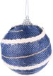 Шар с узором 8см синий SYPMQA-102176