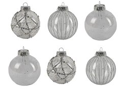 Набор шаров 6шт 8см прозрачный SYQF-0122143