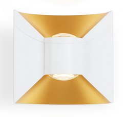 Светильник уличный светодиодный настенный ST4471 WH/GD белый/золото LED 4200K 6W IP54 92х98х55мм