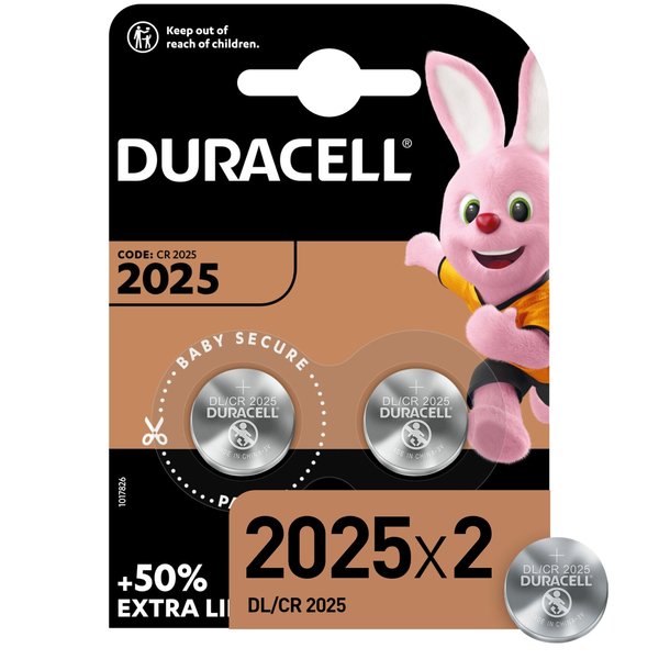 Батарейка литиевая Duracell CR2025 1шт