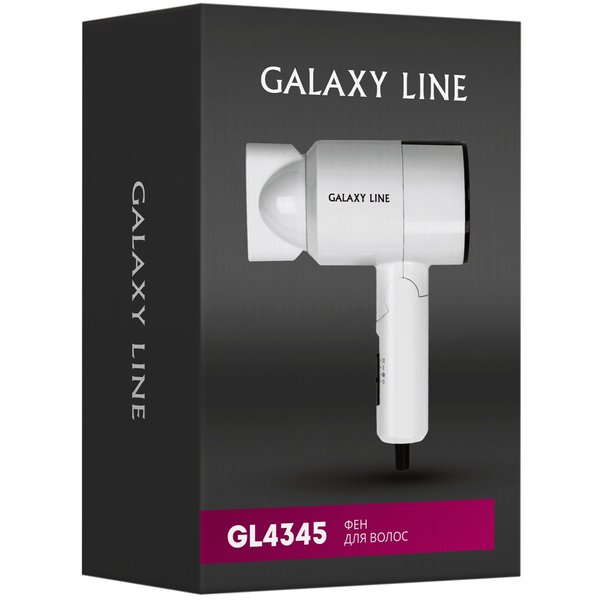 Фен для волос Galaxy LINE GL 4345 1400Вт, 2 скорости, складная ручка
