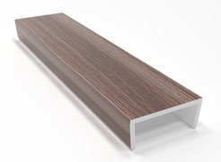 Заглушка торцевая кухонная ПВХ 100х40х13мм Ясень шимо темный