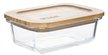 Контейнер д/хранения продуктов TalleR 640мл стекло, крышка бамбук