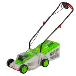 Газонокосилка аккумуляторная бесщеточная RedVerg RD-LM18-330BLK/U 18В ширина среза 33см h30мм V25л