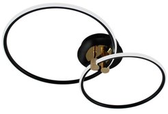 Люстра светодиодная 50W LUNE 2R-APP-615x360x110-BLACK/GOLD/WHITE с пультом ДУ