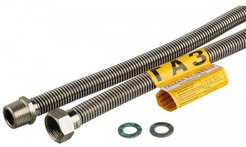 Подводка сильфонная для газа 1/2" 80см в/н FT