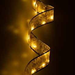 Гирлянда светодиодная новогодняя Лента декоративная теплый свет 3м 30 microled IP20 ЭРА ENIN-30W 