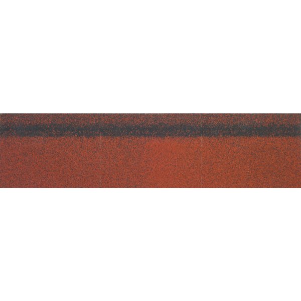 Черепица коньково-карнизная гибкая Технониколь Красный оптима (5м2)уп