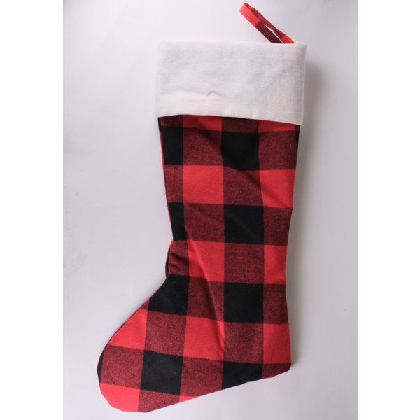 Носок рождественский 50см с ёлками SYWZA-082113